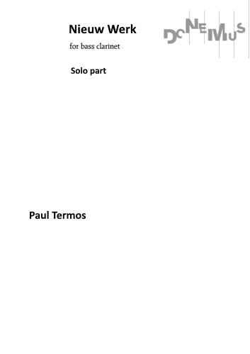 NIEUW WERK Solo part (B4)