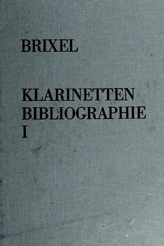 CLARINET BIBLIOGRAPHY I