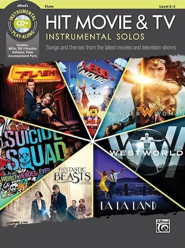 HIT MOVIE & TV Instrumental Solos + CD Flute