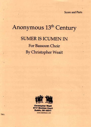 SUMER IS ICUMEN IN (score & parts)