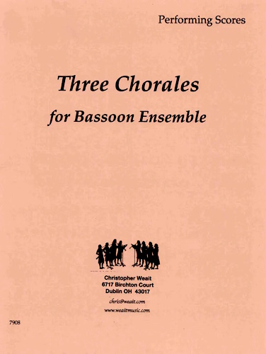 THREE CHORALES (playing scores)