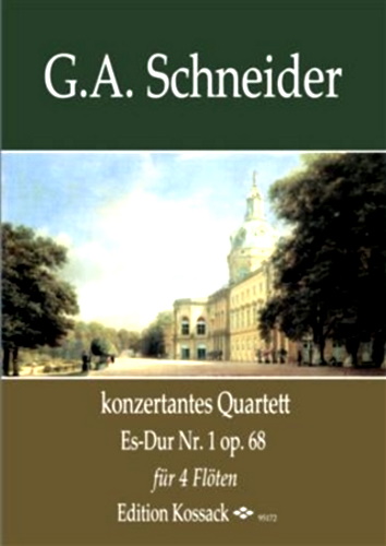 KONZERTANTES QUARTET in Eb major No.1, Op.68(score & parts)