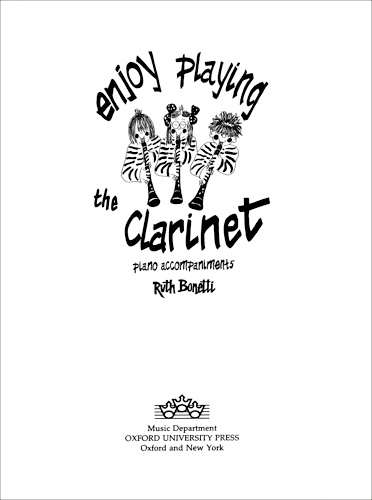 ENJOY PLAYING THE CLARINET Piano Accompaniments