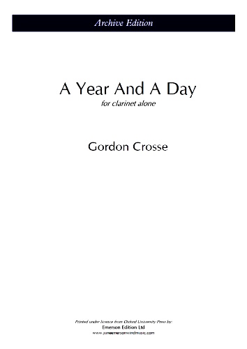 A YEAR AND A DAY Op.48a