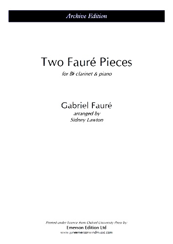 TWO FAURE PIECES
