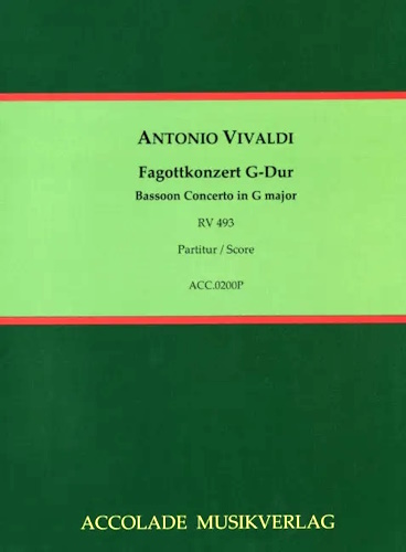 CONCERTO in G major RV493/PV131/FVIII,30 (score)