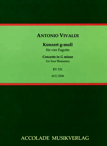 CONCERTO in G minor RV531 (score & parts)
