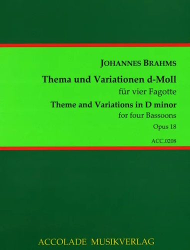 THEME AND VARIATIONS Op.18 score & parts