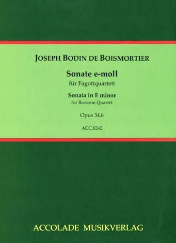 SONATA No.6 in E minor Op.34 No.6 score & parts
