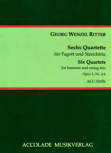 SIX QUARTETS Op.1, Nos.4-6 score & parts