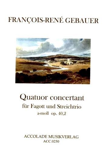 QUATUOR CONCERTANT (Quartet) in A minor Op.40 No.2 score & parts