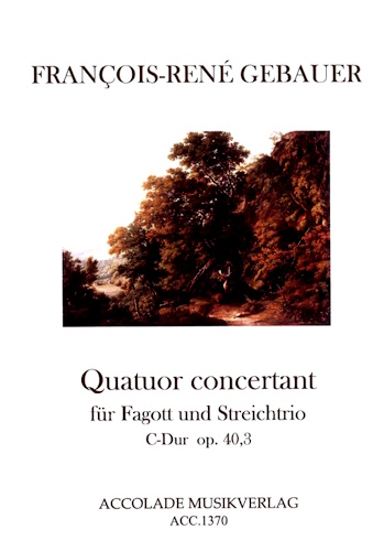 QUATUOR CONCERTANT (Quartet) in C major Op.40 No.3 score & parts