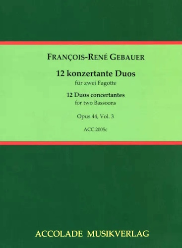 TWELVE CONCERTANTE DUOS Op.44 Volume 3 Nos.7-9