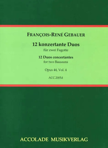 TWELVE CONCERTANTE DUOS Op.44 Volume 4 Nos.10-12