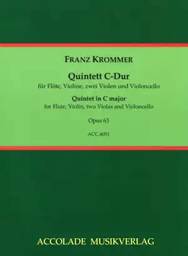QUINTET in C major Op.63 (score & parts)