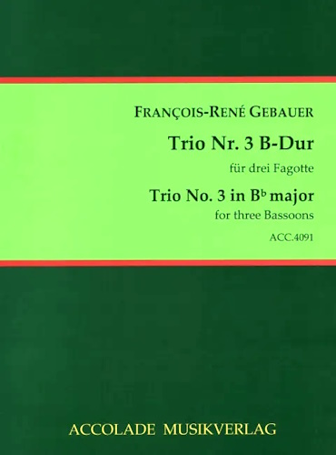 TRIO No.3 in Bb major (score & parts)