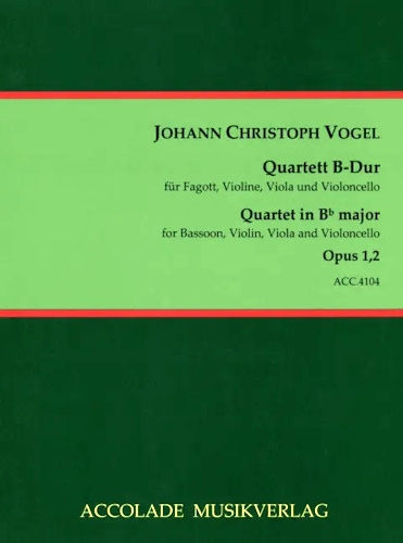 QUARTET in Bb major Op.1 No.2 score & parts