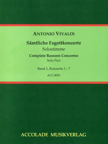 COMPLETE BASSOON CONCERTOS Volume 1 Solo Parts