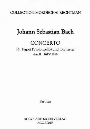 CONCERTO in D minor BWV 1056 (score & parts)