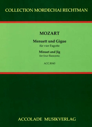 MENUETT & GIGUE KV576b & KV574 (score & parts)
