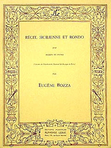 RECIT, SICILIENNE AND RONDO