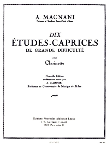 10 ETUDES-CAPRICES