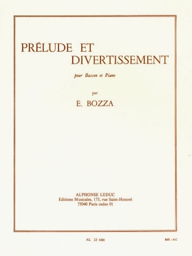 PRELUDE ET DIVERTISSEMENT