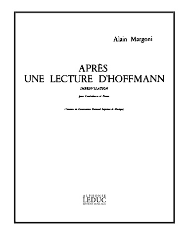 APRES UNE LECTURE D'HOFFMANN