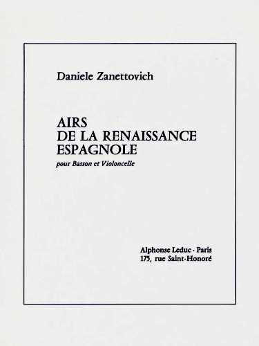 AIRS DE LA RENAISSANCE ESPAGNOLE