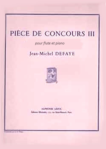 PIECES DE CONCOURS III