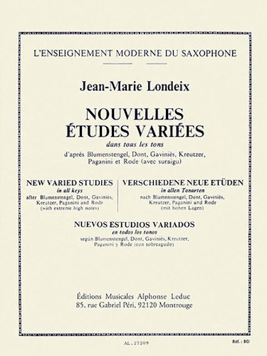 NOUVELLES ETUDES VARIEES