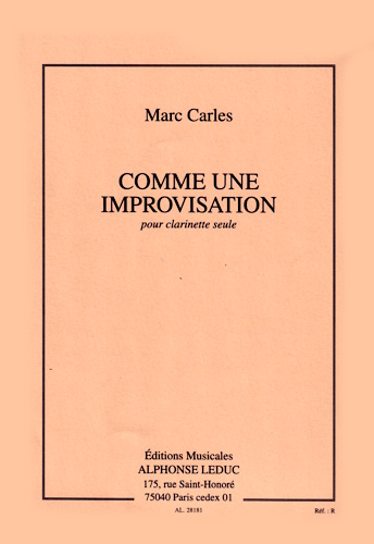 COMME UNE IMPROVISATION