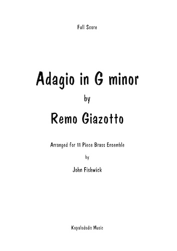 ADAGIO (score & parts)