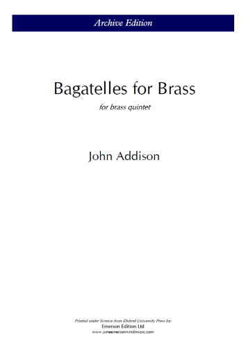 BAGATELLES for Brass (score)