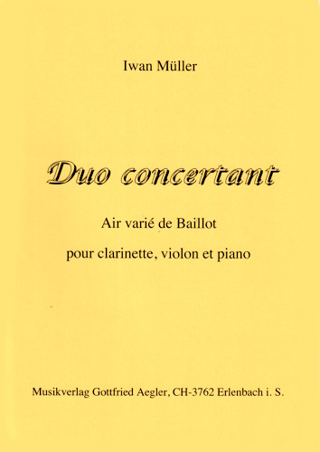 DUO CONCERTANT Air Varie de Baillot score & parts