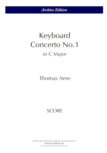 KEYBOARD CONCERTO No.1 in C major (score)