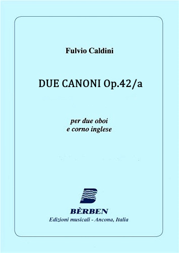DUE CANONI Op.42/a playing score