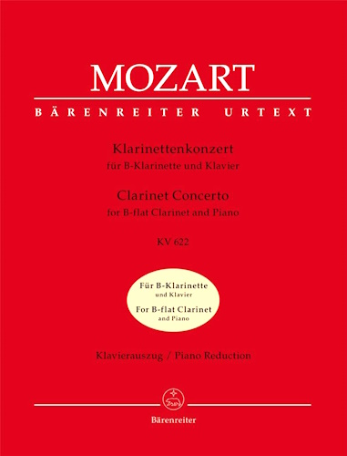 CLARINET CONCERTO in A major K622 (Urtext)