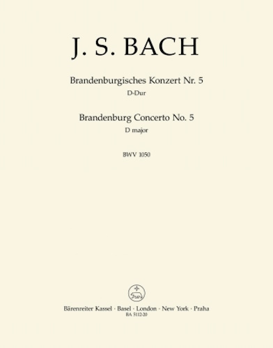 BRANDENBERG CONCERTO No.5 in D major BWV1050 Ripieno Double Bass