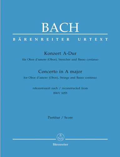 CONCERTO in A Major BWV1055 score