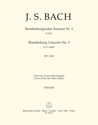 BRANDENBURG CONCERTO No.4 in G major BWV1049 Cello part