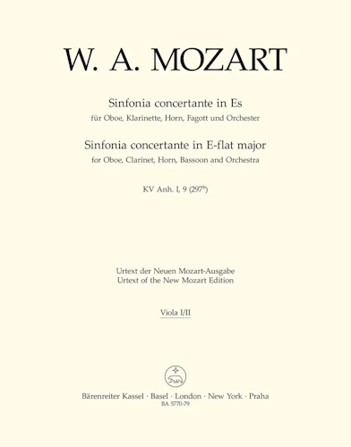 SINFONIA CONCERTANTE in Eb major KV Anh. I (297b) Viola part