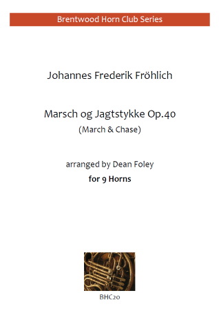 MARSCH OG JAGTSTYKKE Op.40 (score & parts)