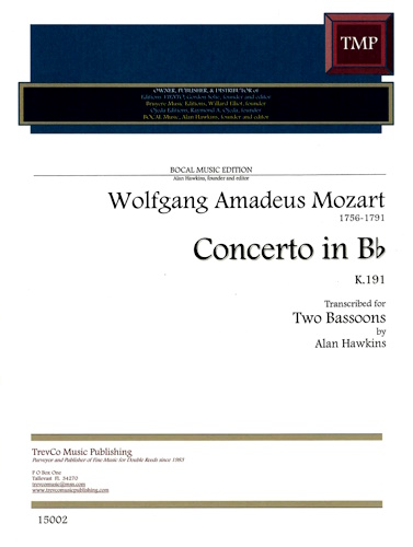CONCERTO in Bb K191