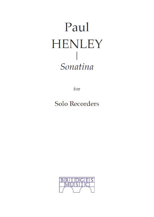SONATINA for Solo Recorders