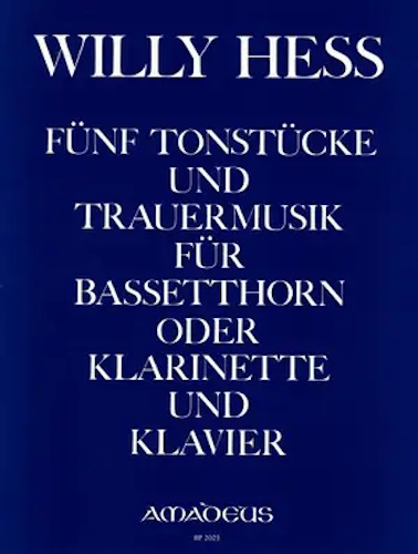 FUNF TONSTUCKE Op.98 & TRAUERMUSIK Op.101