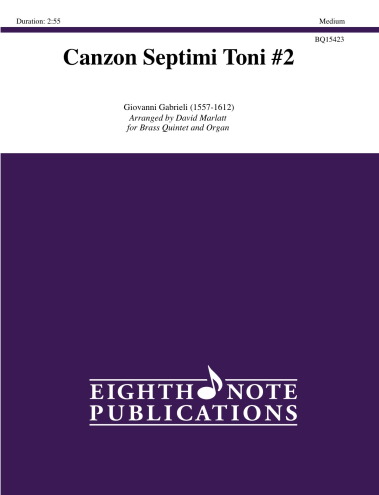CANZON SEPTIMI TONI (score & parts)