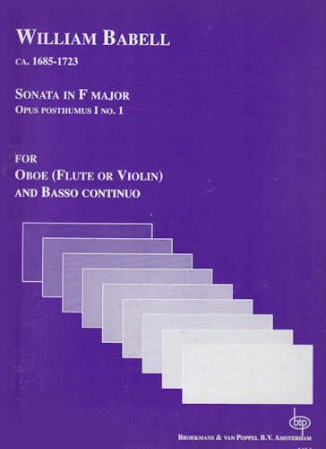 SONATA in F Op. posth. 1/1