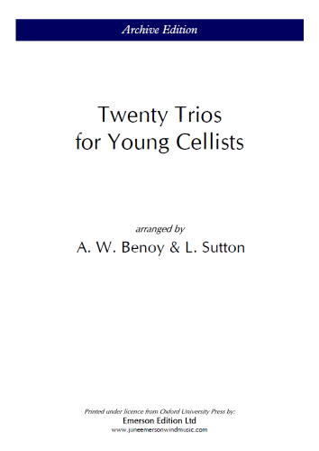 TWENTY TRIOS for Young Cellists (playing score)