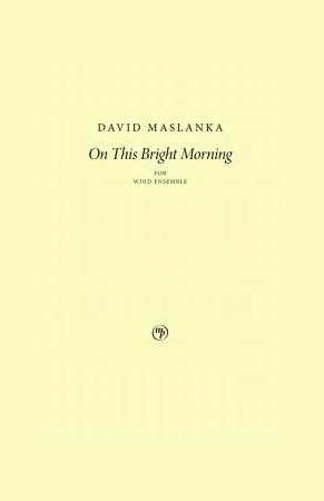 ON THIS BRIGHT MORNING (score & parts)